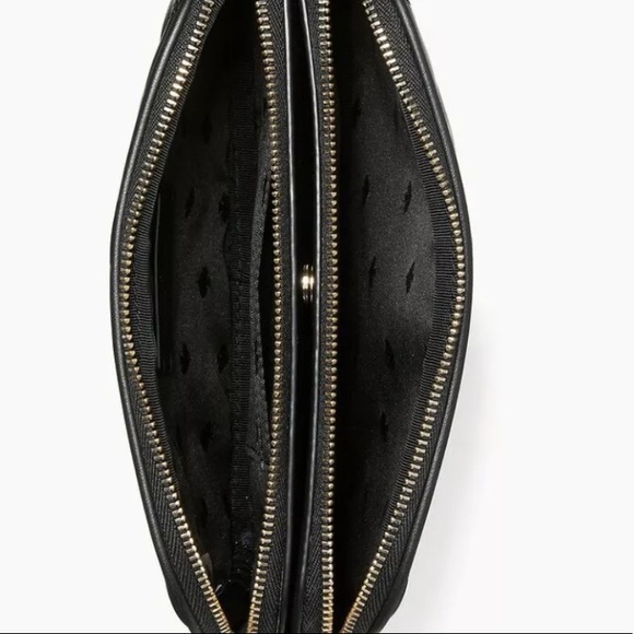 Kate Spade New York Natalia Quilted Smooth Leather Double zip Crossbody - Picture 5 of 8